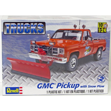 KIT PARA MONTAR REVELL GMC PICKUP COM LIMPA-NEVE 1/24 119 PEÇAS REV 85-7222 17222